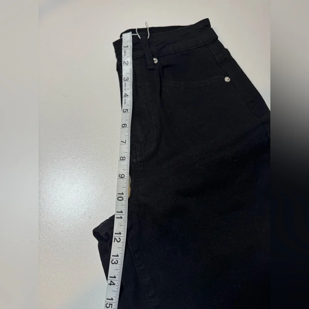 ETTELO Jeans High Waisted Straight Leg Loose Stretchy. Size:2 - Picture 13 of 16